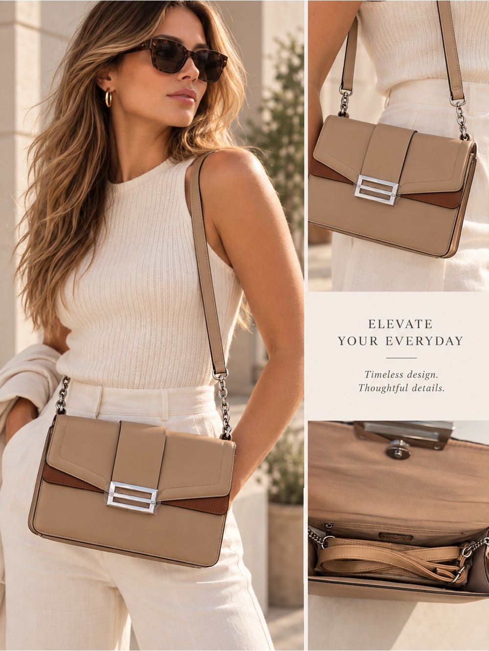 Call it Spring Cross Body Bag in Beige NWT